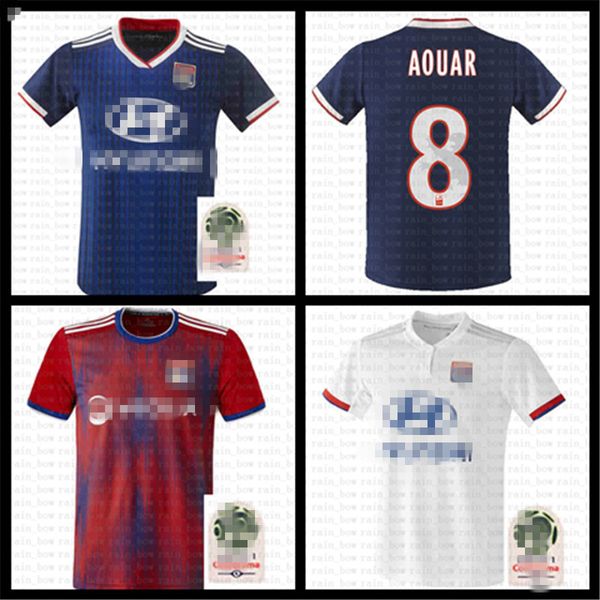 

men thai maillots de foot olympique lyonnais football shirt lyon memphis aouar dembele tousart traore cornet rafael soccer jersey terrier, Black;yellow