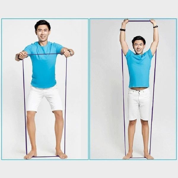 

resistance bands latex 208cm workout fit simplify exercise carry bag training family pilates flexbands pull loop loop1