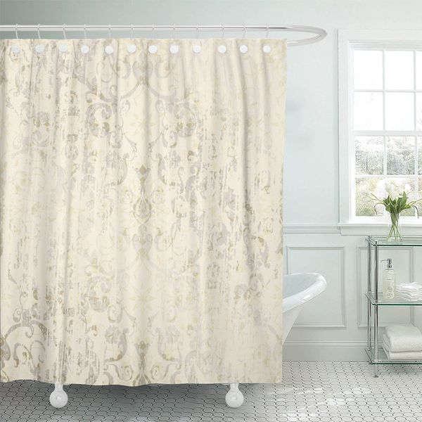 

silver nature дамасской цветочный узор викторианский античный wall royal душ занавес водонепроницаемый полиэстер ткань 60 х 72 дюймов set
