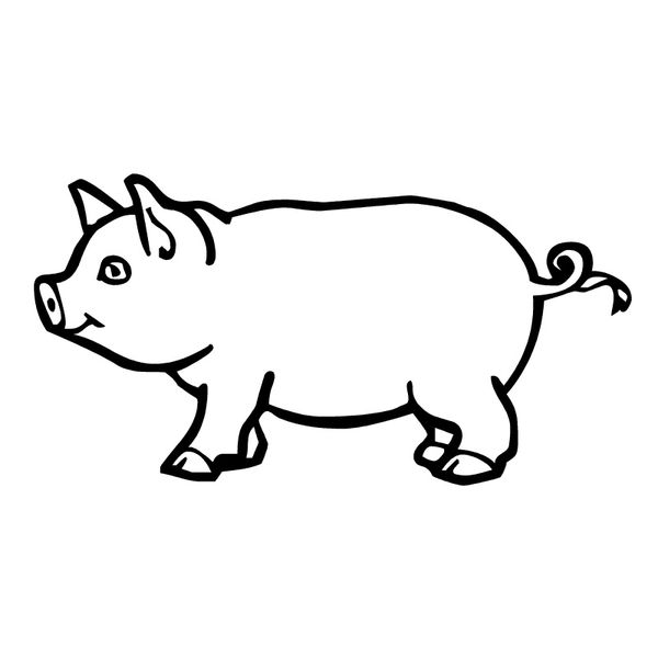 

15.7cm*8.2cm pig farm animal fashion car-styling car sticker black/silver s3-5281