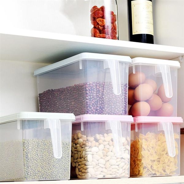 

3pcs kitchen preservation sealed box rectangle side drawer storage box