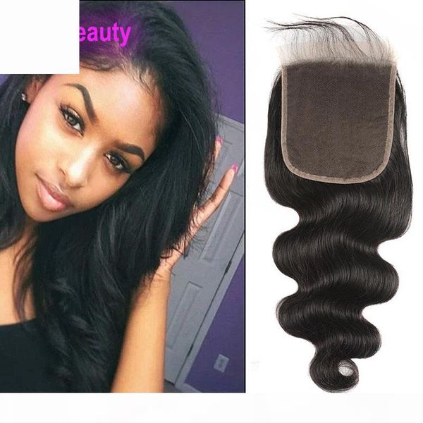 

brazilian human hair 6x6 lace closure body wave 8-20inch lace closure with baby hair extensions six by six closure natural color wholesale, Black;brown