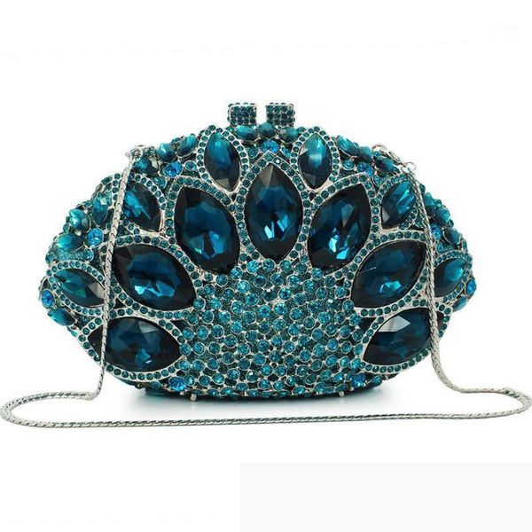 

european and american style gemstone women clutch bag luxury crystal diamond ladies evening clutches bag sell female bags1