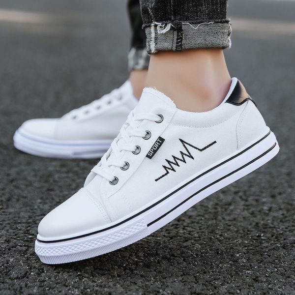 

new male canvas yellow vulcanize comfort fashion sneakers casual shoes men y200801, Black