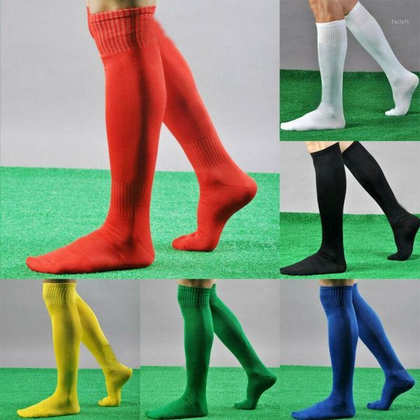 

warm fall winter cool mens socks sport soccer long socks near knee high sock baseball hockey y white yellow blue1, Black