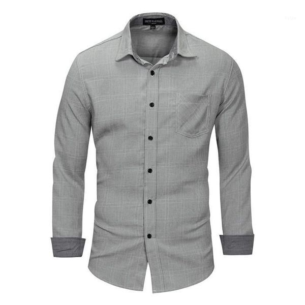

2020 new 100% cotton plain plaid shirt men casual long sleeve blue green shirts male camisa masculina slim fit clothing,fm1671, White;black