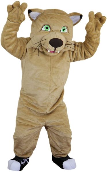 

mascot costumes cat tiger and leopard mascot costume cartoon character size real picture halloween easter large-scale event playing, Red;yellow