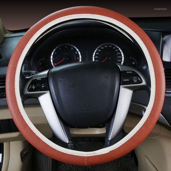 

car covers leather punching steering wheel cover diy steering wheel covers soft leather steering-wheel cover new1