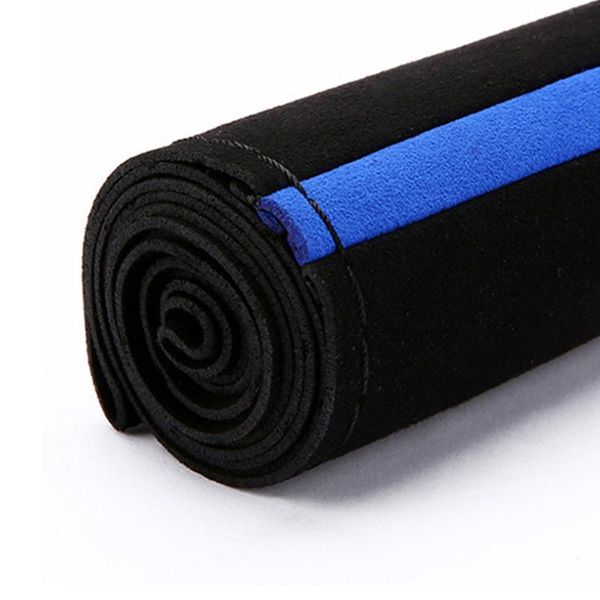 

sport steering wheel cover set accessory parts 15\" universal black+blue