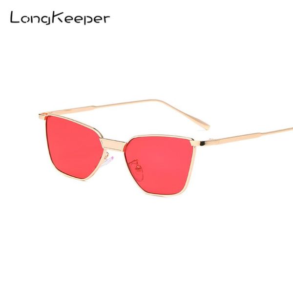 

2021 new sunglasses fashion men women brand designer vintage square metal frame sun glasses ladies uv400 black red eyewear gafas, White;black