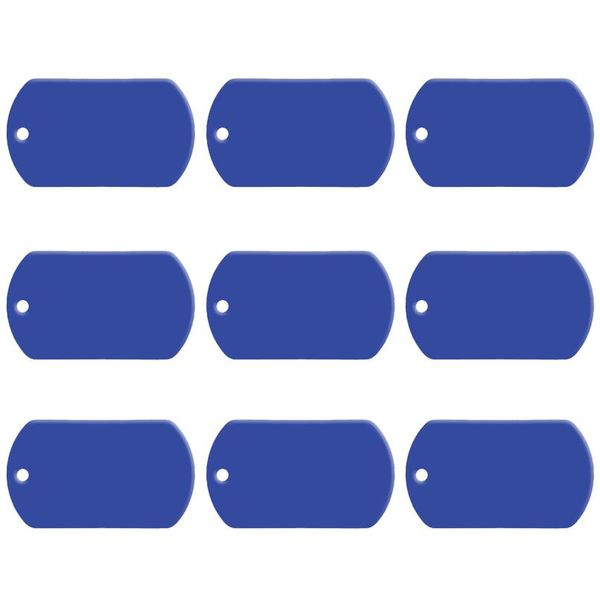 

20 pcs/lot aluminum pet id tag rectangle shape engraved id cat dog charm doub qylcbt