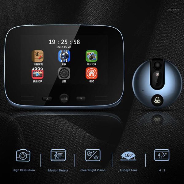 

4.3 inch smart hd video door phone system visual wireless ir intercom doorbell camera xxm81
