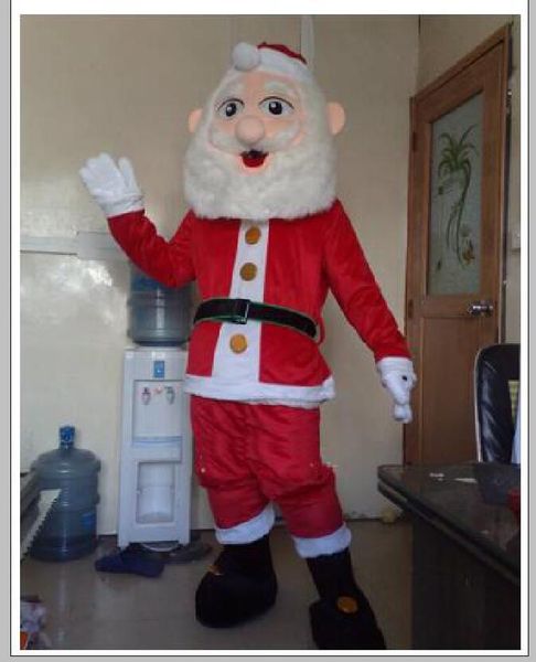 

2019 profession made santa claus mascot costume cartoon apparel christmas halloween birthday, Red;yellow