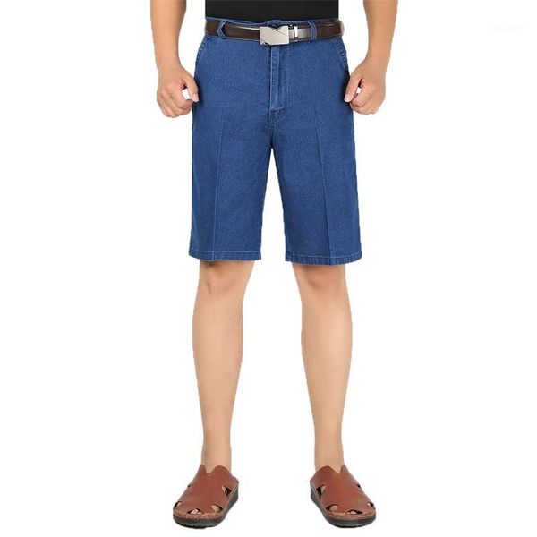 

2020 new men's summer jeans five pants trousers casual high waist loose shorts pants1, White;black