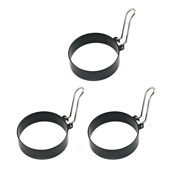 

3 pcs nonstick stainless steel handle round rings shaper pancakes molds ring breakfast omelette mould kitchen utensils wmtyav