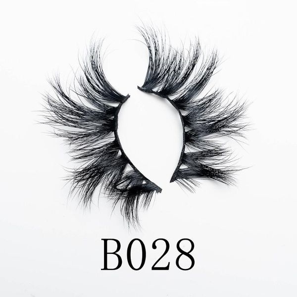 

false eyelashes 25mm mink 100% cruelty handmade 3d lashes full strip soft makeup