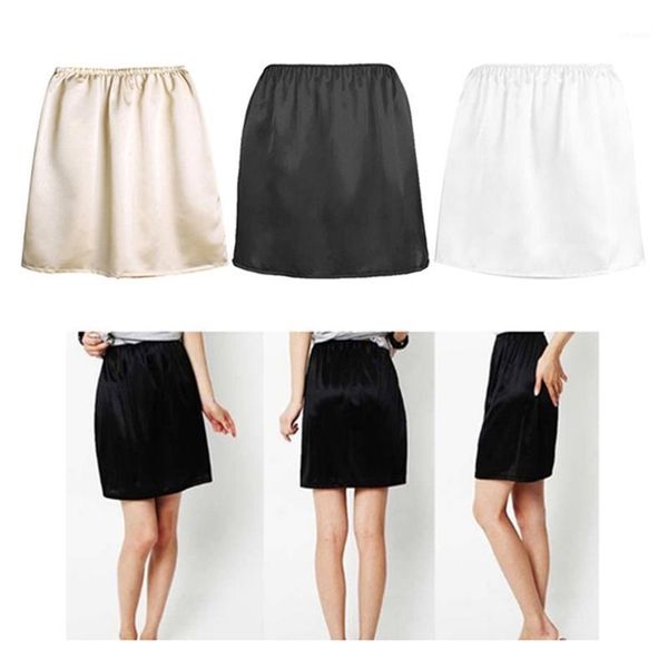 

fashion loose half slips petticoat underskirts summer intimates women casual underskirts ladies basic mini skirt underdress1, Black;red