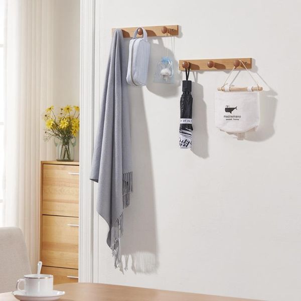 

decorative hook log hook for clothing incorporating creative solid wood nail-sticker for children's