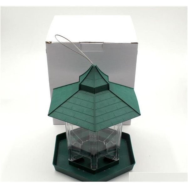 

wild bird feeders plastic food container outdoor hanging waterproof lazy people feeding pets container for garden dec qylybf bdenet
