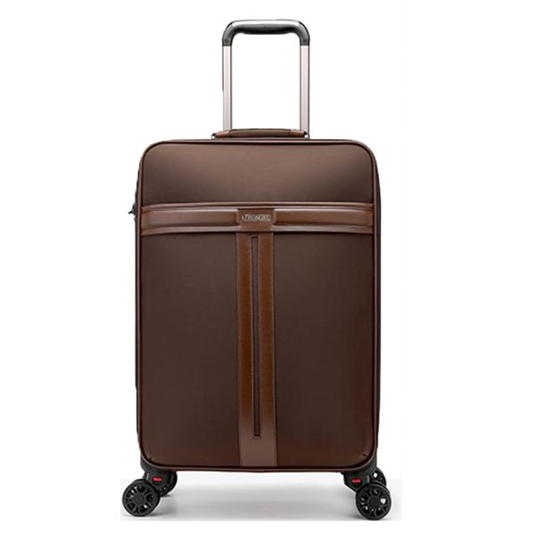 

luxury suitcase travel bag luggage strong durable oxford universal wheel canvas male female trolley large capacity carry-ons boarding bag