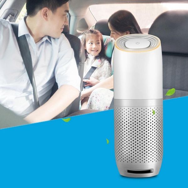 

novel-new portable car air purifier usb hepa fresh air negative ion cleaner oxygen removes pm2.5 smoke odors ionizer away from1