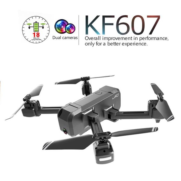 

profission mini foldable drone with dual camera 1080p 4k hd wifi fpv optical flow rc quadcopter kf607 vs sg106 xs816 drone