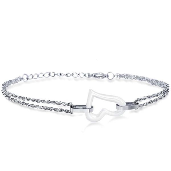 

women fashion stainless steel polished bracelet for and men mix style wholesale ceramic jewelry ing, Golden;silver