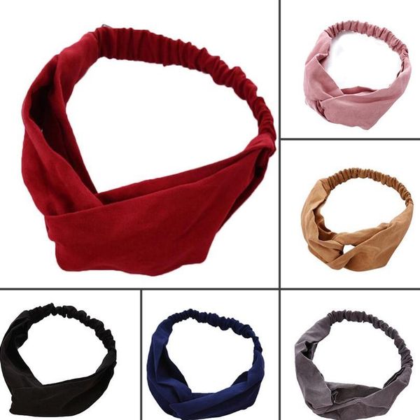 

rabbit ear knotted headbands elastic bands hairband makeup yoga hair accessories women headbands solid color headwear b jllobe