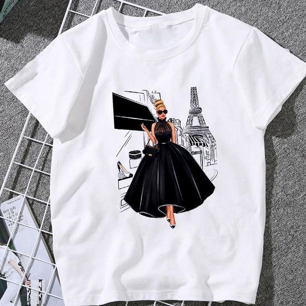 

new women tshirts beauty graphics female t-shirt fashion streetwear summer women's t shirt harajuku fashion tee clothing, White