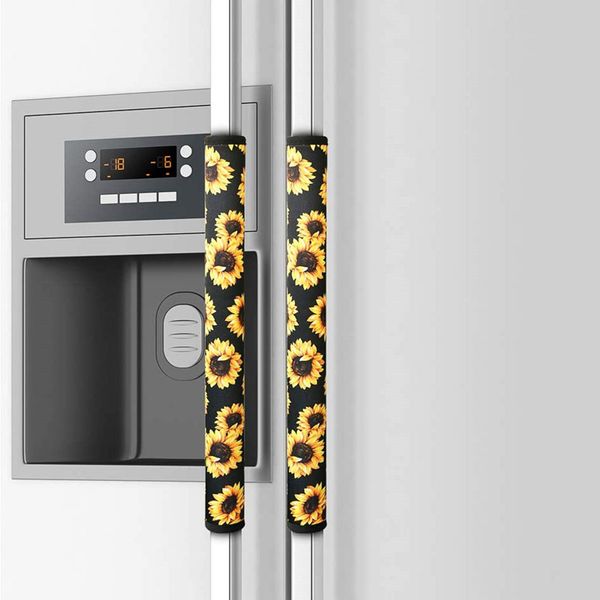 

sublimation heat transfer consumables white neoprene refrigerator door handle cover anti-static and oil kitchen appliances handle gloves