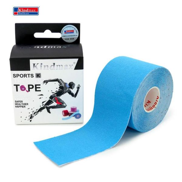 

kindmax cotton elastic kinesiology tape in box sportsman athletes prevention pain relief roll, Black;gray