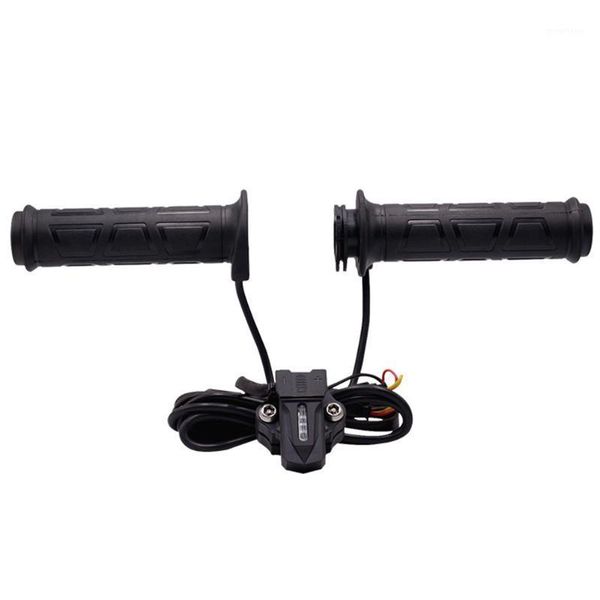 

1pair 12v thruster grip left right rubber adjustable temperature warm motorcycle heated handle non slip winter outdoor ergonomic1