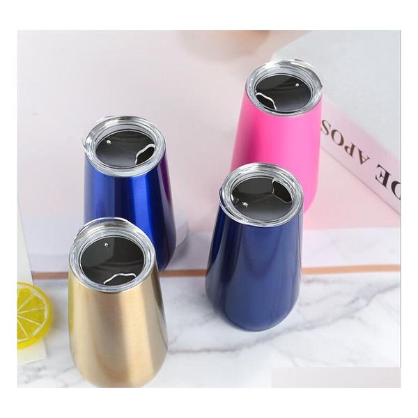 

glasses eggshell water bottle tumblers stainless steel tumbler beer wine glasses 6oz vacuum insulated glass cups fr jllqqs sinabag