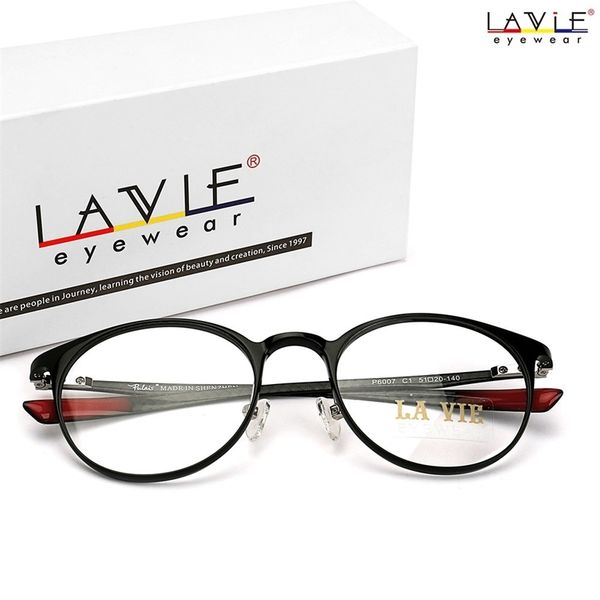 

2018 new design handmade carbon fiber male frame round eye glasses light flexible female eyeglasses frame for myopia glass 9001 t200428, Silver