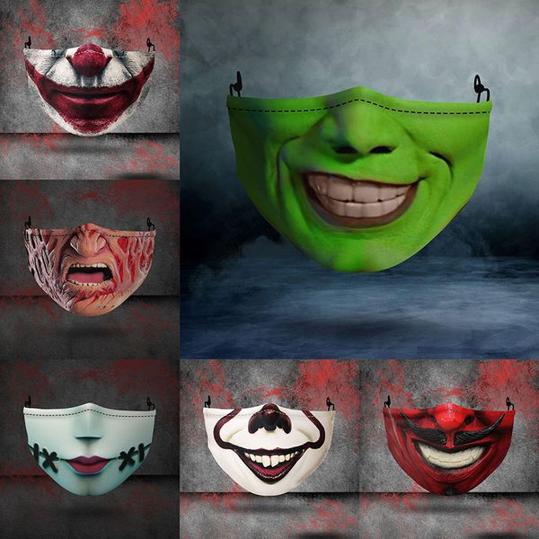 

reusable designer 3d masks face skull halloween pumpkin grimace cotton face mask designer masks reusable pm2.5 carbon washable a