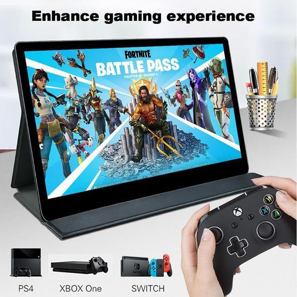 

monitors 13.3 inch full function deskproductivity portable monitor support game machine for lap