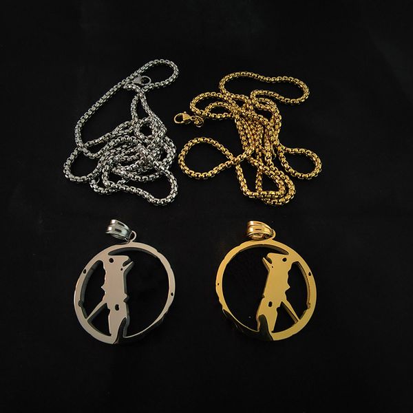 Necklace Mens Womens Pendant Punk Costume Streets Chain Fashion Rap Cantatore Hip Hop Jewelry Accessori