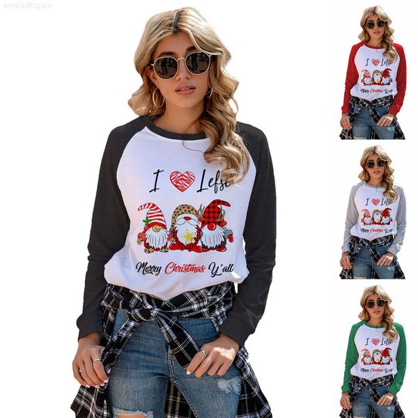 

risjc contrast raglan sleeve three dwarfs letter women's sweater, Black