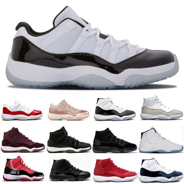 

high 11 11s 25th anniversary bred low blue concord 45 space jam mens basketballs shoes 12 12s indigo reverse flu game royal sneakers kj5c, Black