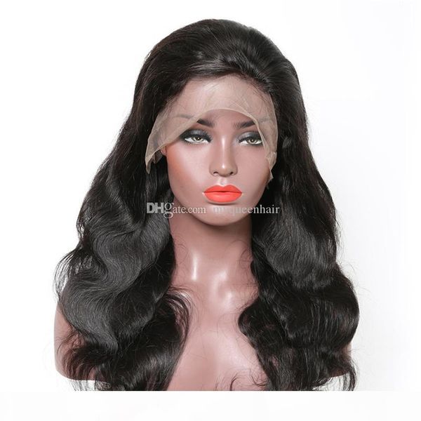 

my queen hair swiss lace full lace human wigs natural wave brazilian hair swiss lace cap for black women, Black;brown