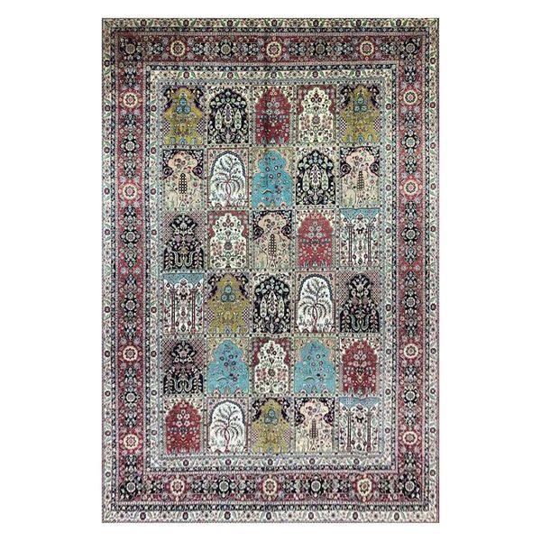 

7x10feet hand knotted flowers silk rugs handmade carpets four seasons silk carpet