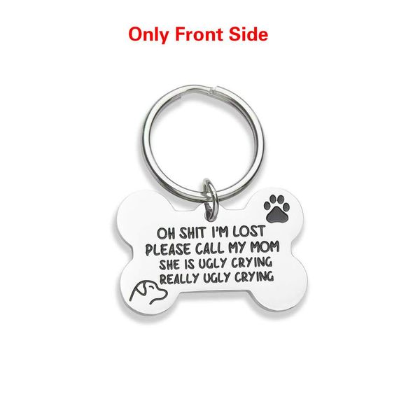 

funny cat dog tag, engraved tag, puppy pet id, pet tags for dogs cats kitten, collar tag, for pets new puppy q wmtfva