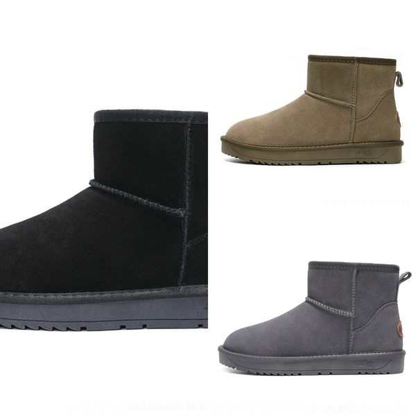 

92ql 2021 chocolate women classic pink boots fur boot for winter chestnut black grey snow new red girl fashion outdoor