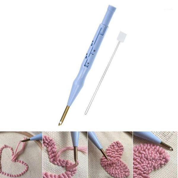 

5pcs monks cloth sewing punch needle diy embroidery needlework sewing accessory tool for weaving rug1, Black