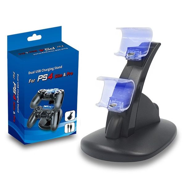 

for ps4 controller charger dual controller usb charging charger docking station stand holder for ps4 xbox one gamepad playstation with box