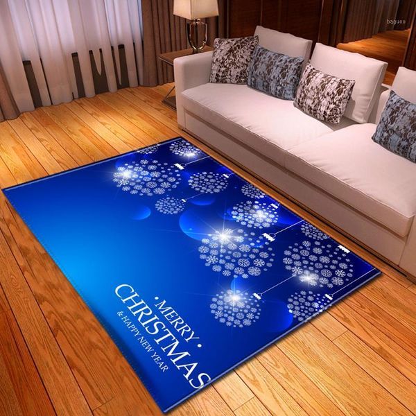 

modern xmas snowflakes carpet flannel dining room mat home decor bedroom area rug christmas blue rug carpet for living room1