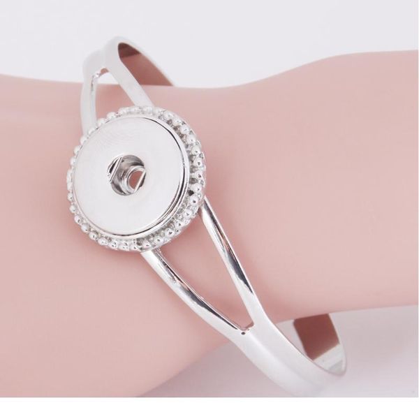 

10 pcs/lot 2017 charm bracelet 18mm snap button jewelry women's bracelet with charms bangles for wome bbyxqx, Golden;silver