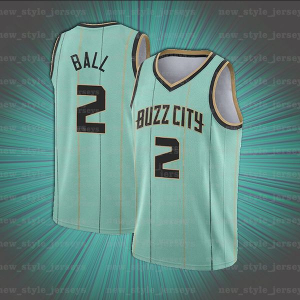 

2 lamelo 20 gordon ball terry hayward charlotte hornets men rozier basketball jerseys malik monk, Black;red