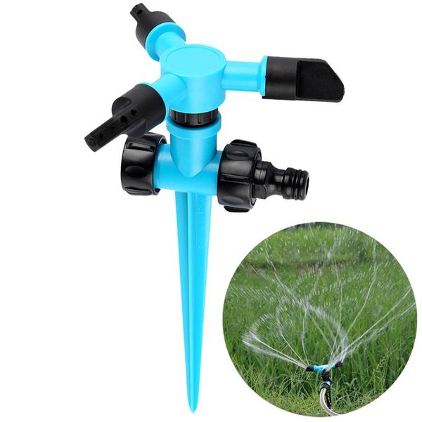 

watering equipments lawn automatic drip sprayer head garden irrigation sprinklers greenhouse three arm 360 degree rotary sprinkler supplies