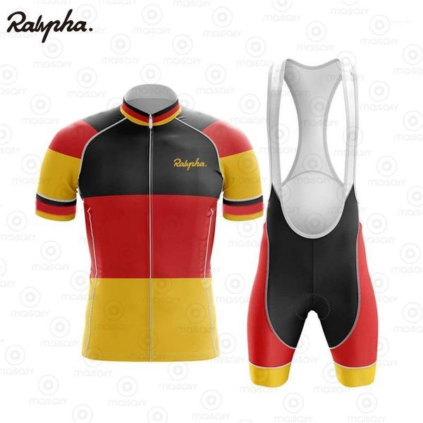 

ralvpha 2020 new summer cycling suit road bike clothing men's pro shorts bib mtb bike jersey shirt kit1, Black;blue